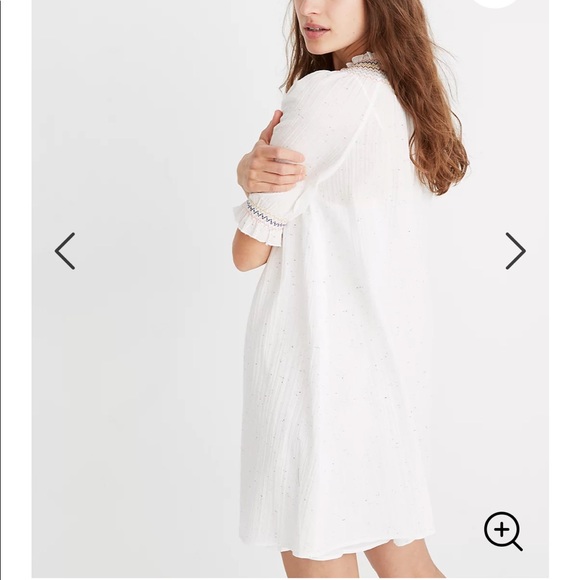 Madewell Rainbow Smocked Trapeze Dress, size M - Picture 3 of 8